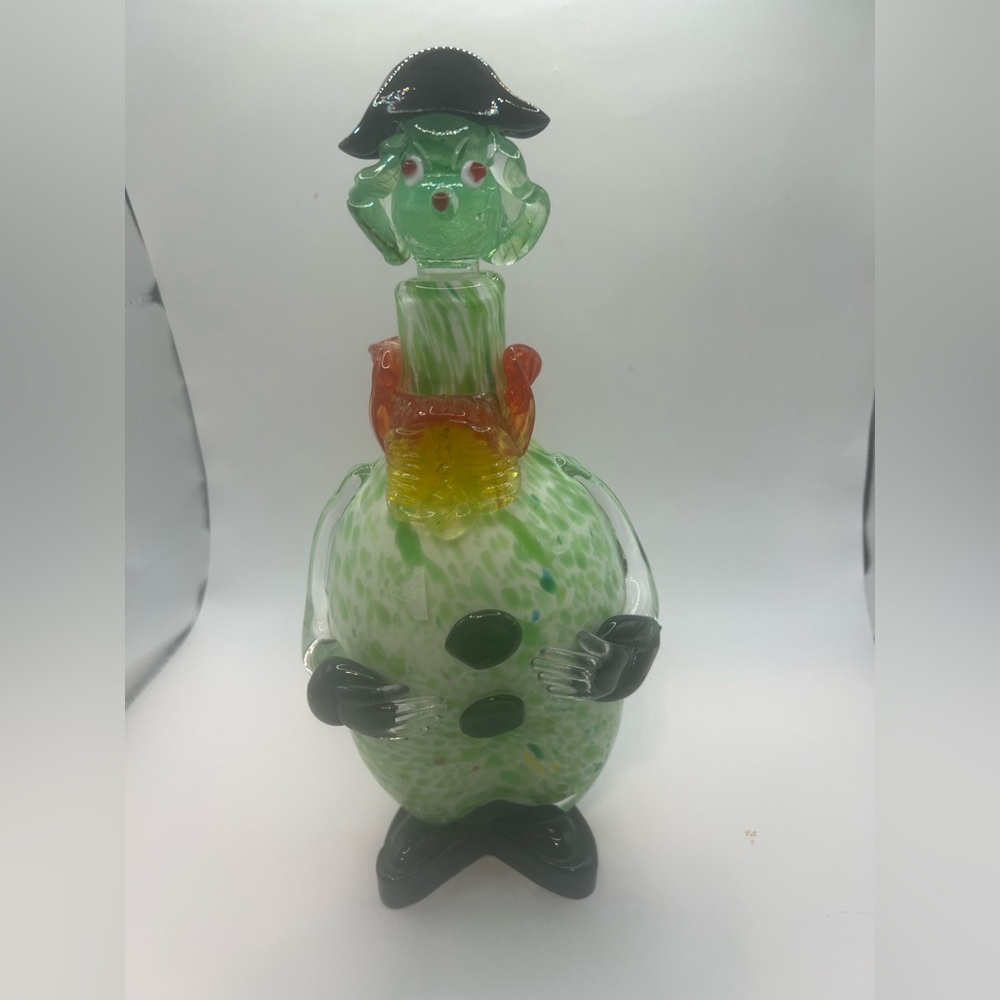 Murano glass clown decanter